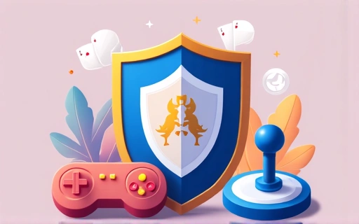 Image symbolizing responsible gaming with a shield or safe icon