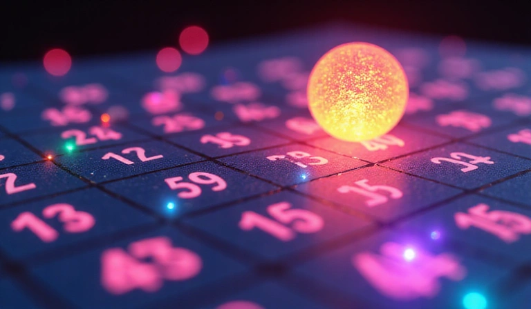 Bingo game setup with colorful cards